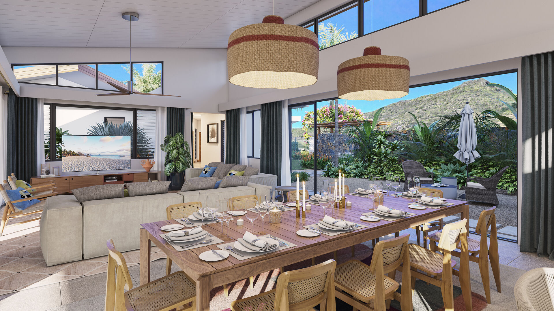 Villa à vendre à Tamarin 4 chambres avec piscine privée sur 1 300 m²
