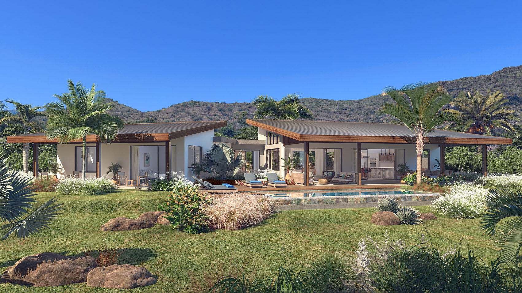 Villa à vendre à Tamarin 4 chambres avec piscine privée sur 1 300 m²