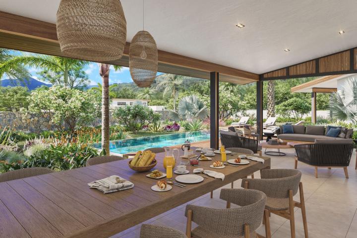 Villa in Tamarin with 4 bedrooms and private pool on 1,300 sq m