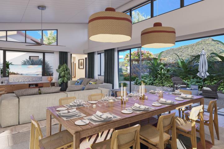 Villa in Tamarin with 4 bedrooms and private pool on 1,300 sq m