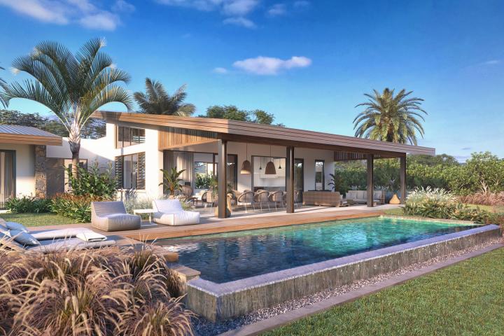 Villa à vendre à Tamarin avec 4 chambres, bureau et piscine privée sur 1 500 m²