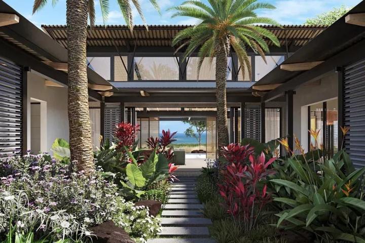 Villa de plain-pied 3 suites à vendre à Rivière Noire avec vue mer
