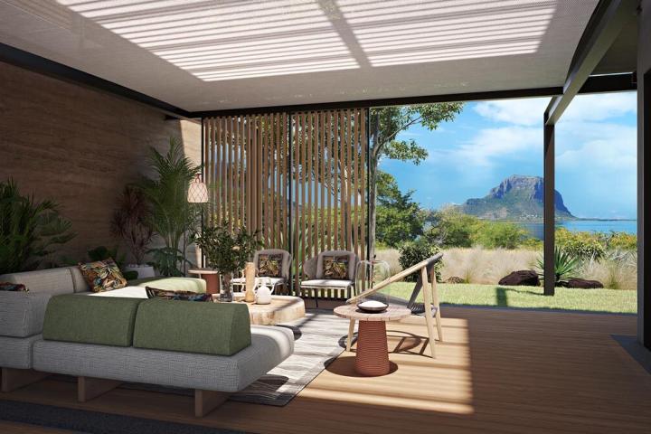Villa de plain-pied 3 suites à vendre à Rivière Noire avec vue mer