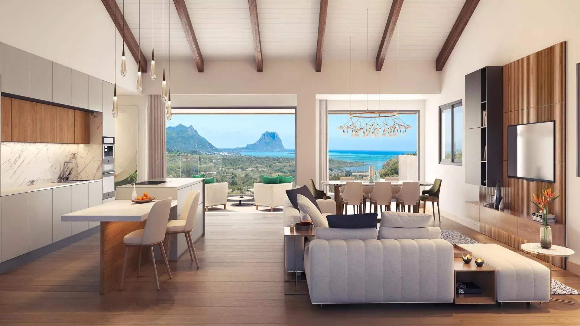 TAMARIN – SANS FRAIS D'AGENCE – Penthouse de prestige avec une vue extraordinaire