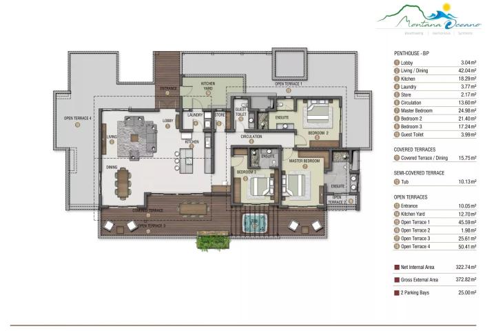 TAMARIN – SANS FRAIS D'AGENCE – Penthouse de prestige avec une vue extraordinaire à vendre