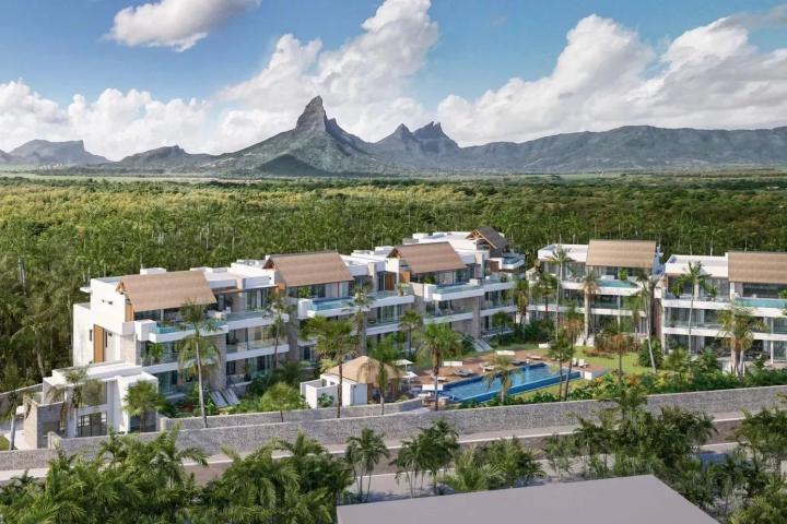 Proche de la plage de Flic en Flac , acheter un appartement de 3 chambres en suite