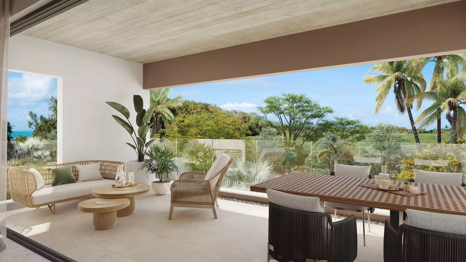 Penthouse with private pool and 180-degree panoramic ocean views