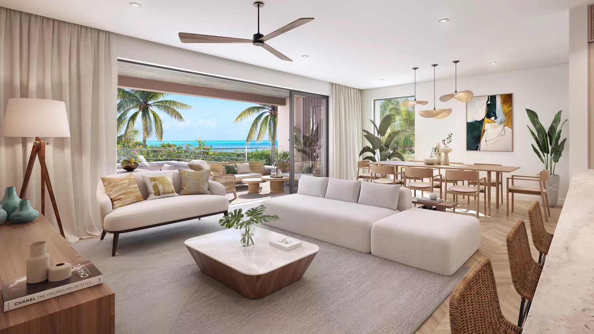 Penthouse with private pool and 180-degree panoramic ocean views