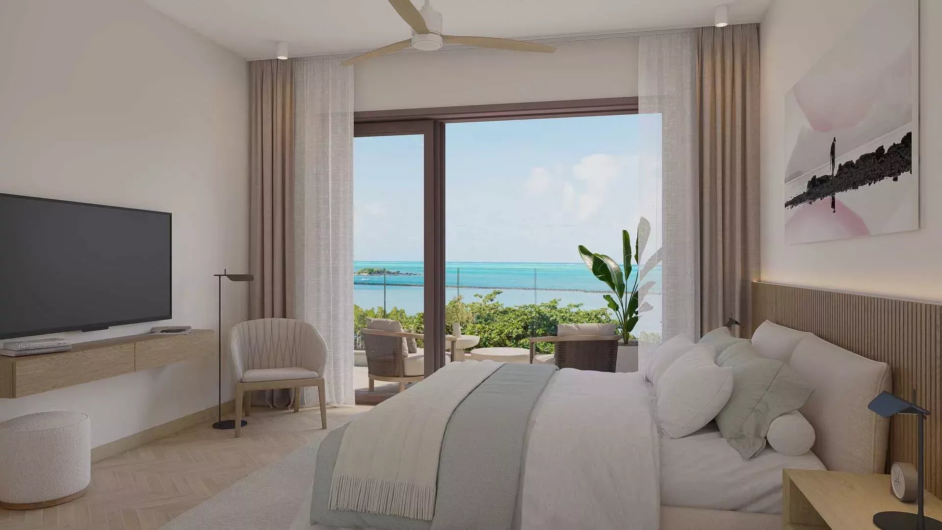 Penthouse with private pool and 180-degree panoramic ocean views