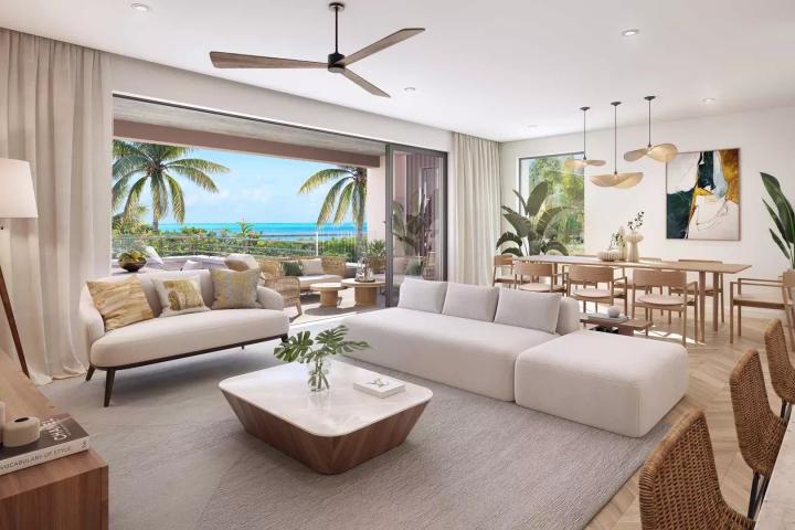 Penthouse avec piscine privée et vues panoramiques à 180° sur l'océan à vendre à Haute Rive