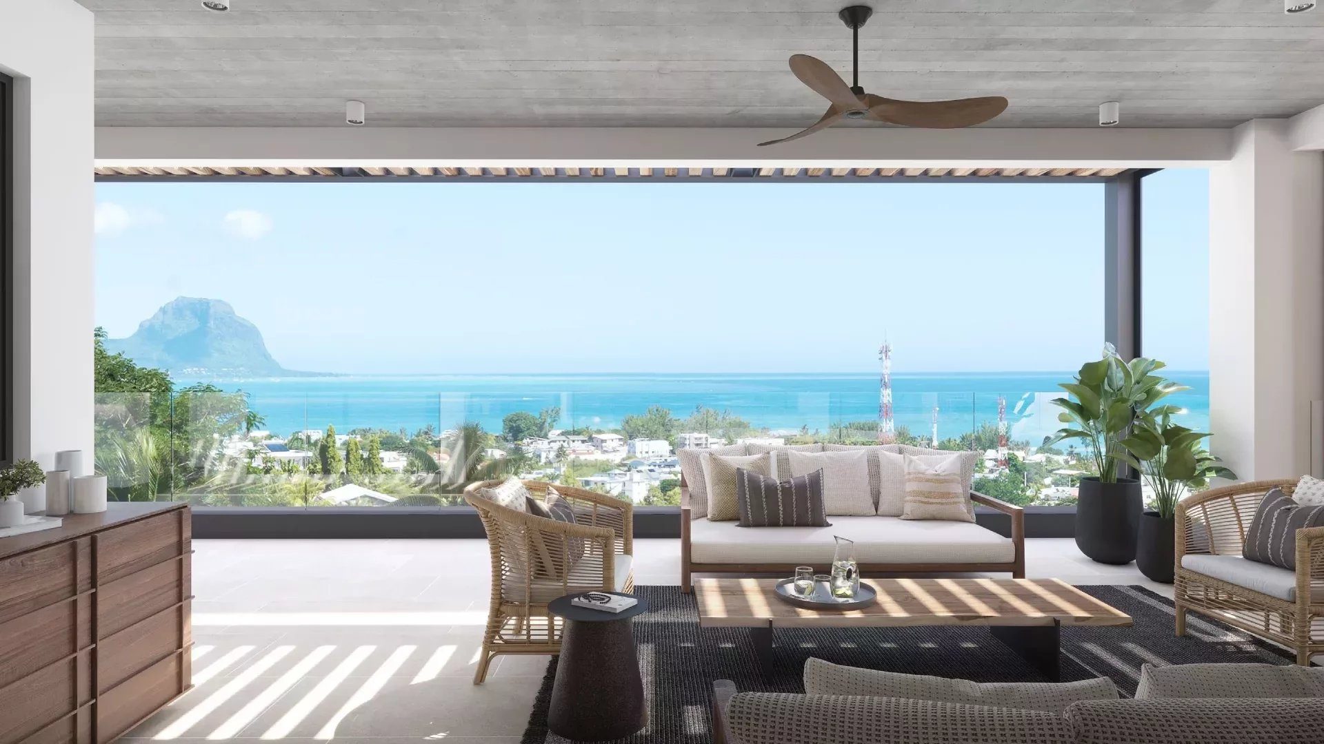 Un penthouse unique à Maurice – Vue extraordinaire, toit terrasse avec piscine à vendre à Rivière Noire