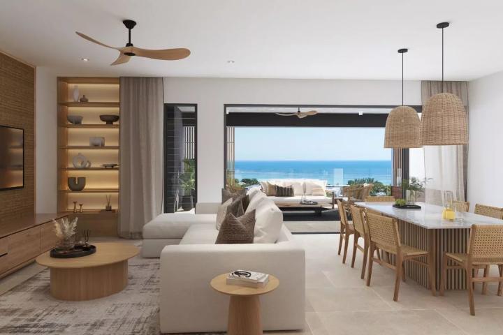 Appartement spacieux, moderne avec une vue Morne et jardin privé à vendre à Rivière Noire