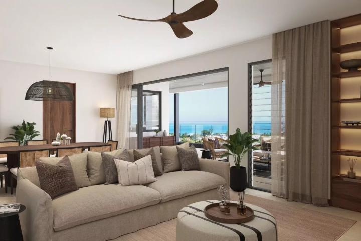 Appartement spacieux, moderne avec une vue Morne et jardin privé à vendre à Rivière Noire