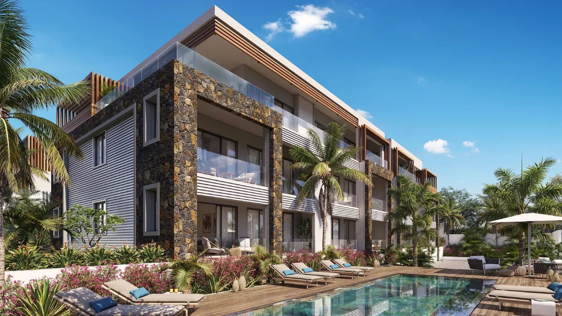 Luxury apartment for sale in Tamarin with sea view and close to shops