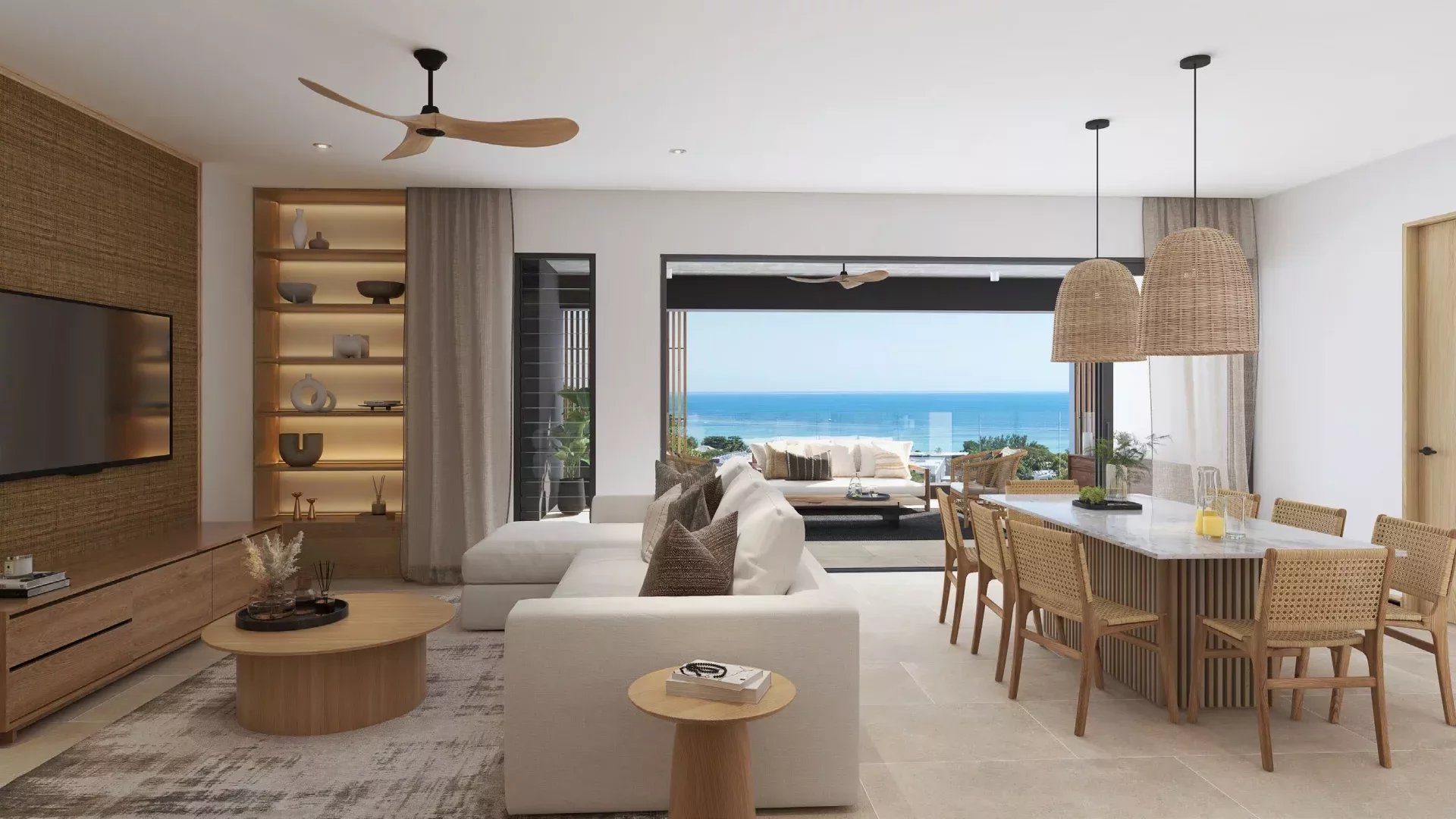 Luxury apartment for sale in Tamarin with sea view and close to shops