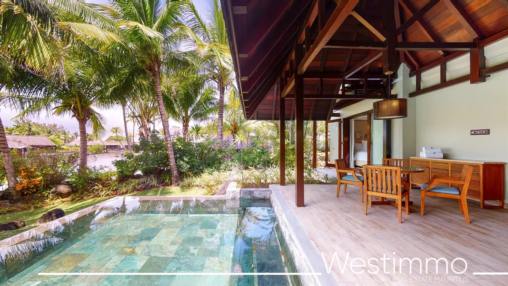 Magnifique villa suite rénovée avec piscine privée et vue mer dans un complex 5 etoiles