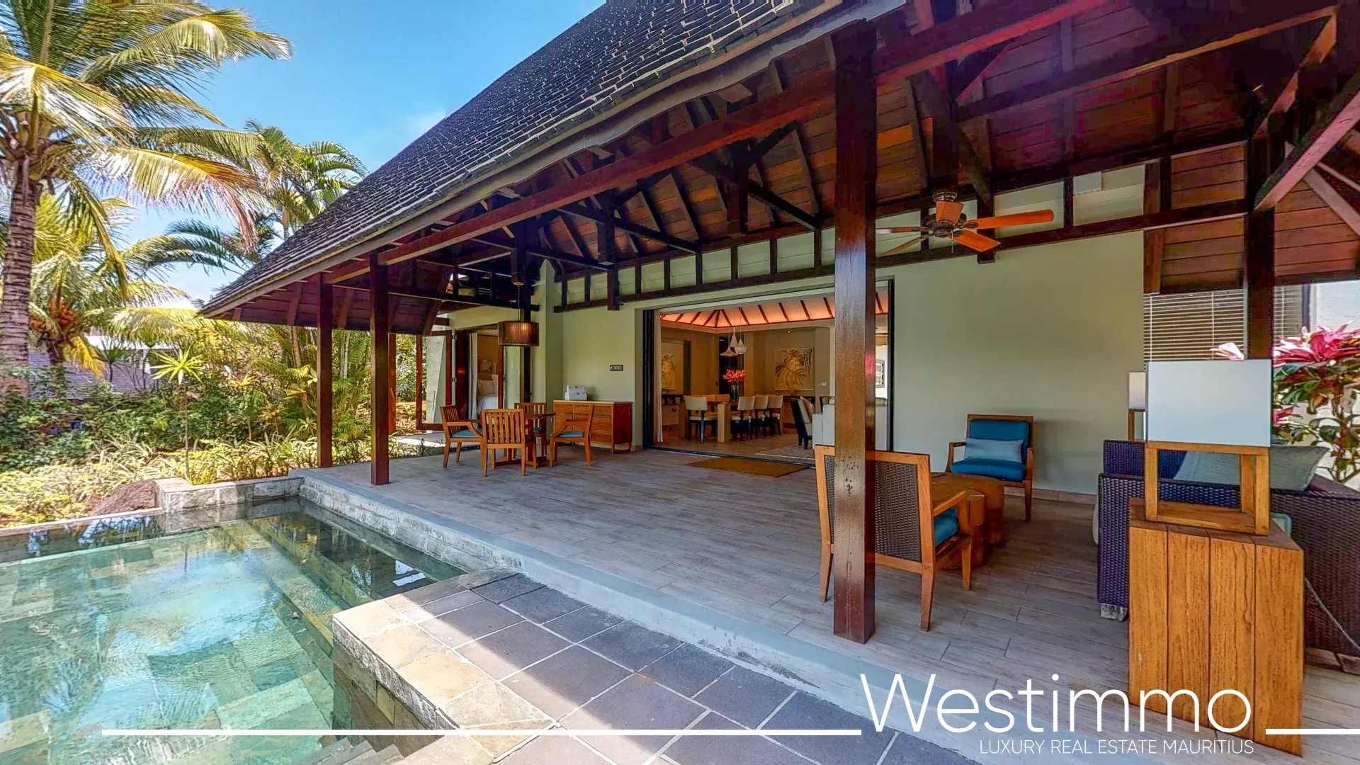 Magnifique villa suite rénovée avec piscine privée et vue mer dans un complex 5 etoiles