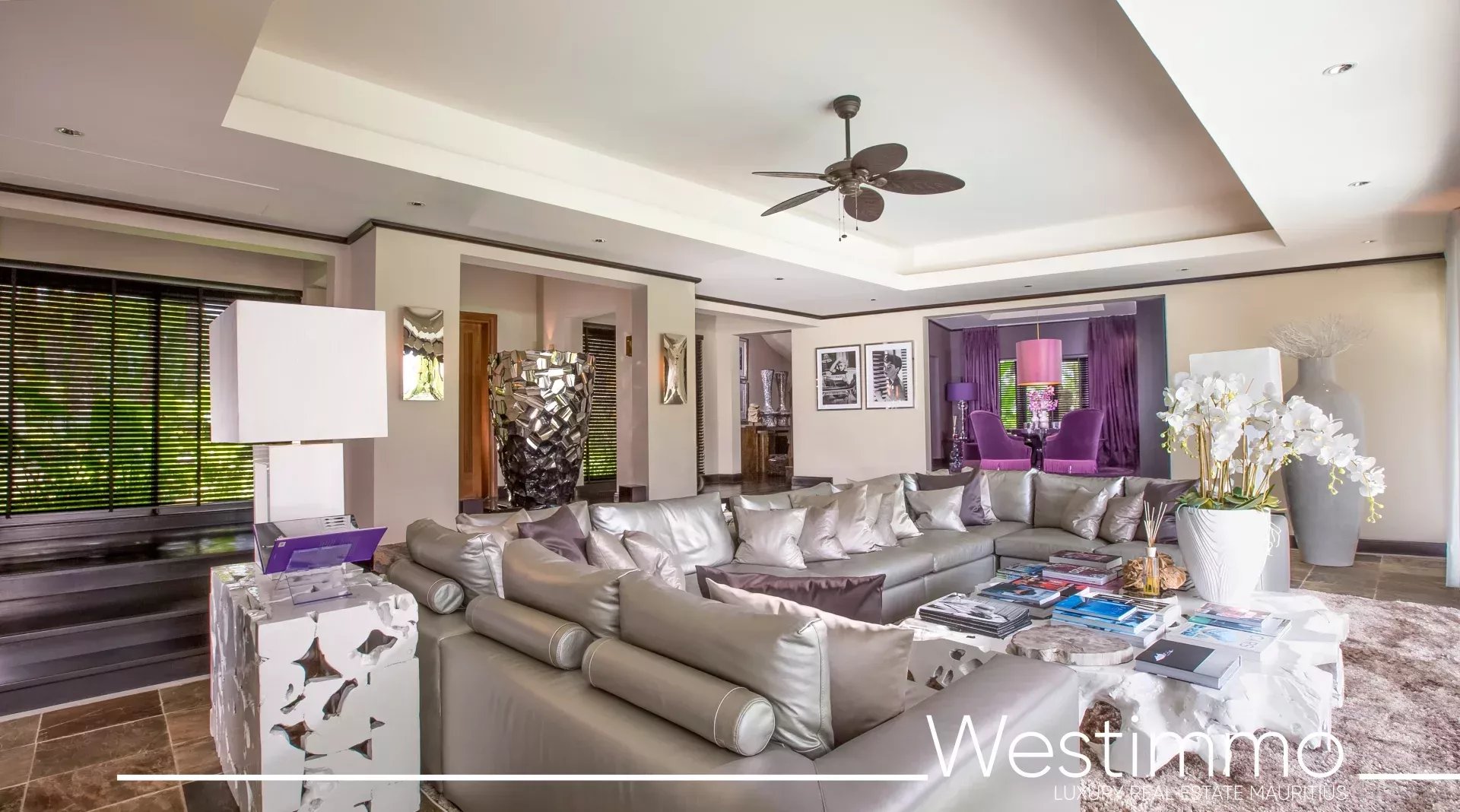 Villa somptueuse avec vue sur golf et lagon dans un cadre glamour-chic