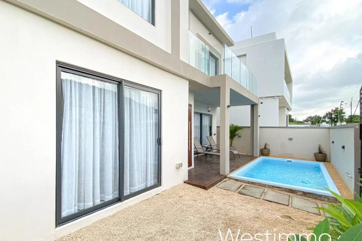 Sodnac – Maison moderne meublée à louer à Sodnac avec piscine et rooftop à Quatre Bornes