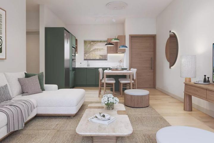 HAUTE RIVE – Appartement 1 chambre à vendre avec piscine commune de 45m²,