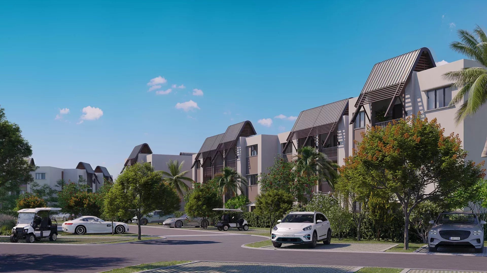 HAUTE RIVE - апартамент с 2 спальнями, общим бассейном и 60 м² жилой площади