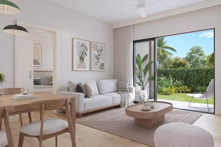 HAUTE RIVE - апартамент с 2 спальнями, общим бассейном и 60 м² жилой площади