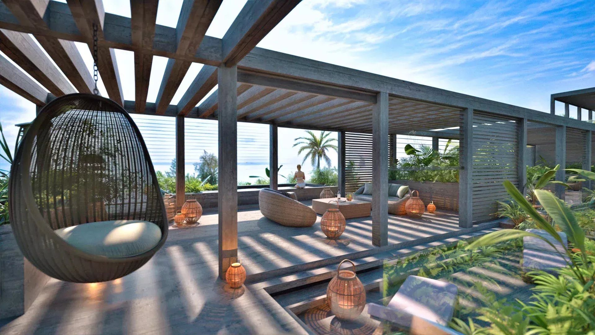 ROCHES NOIRES – l’élégance tropicale dans cette appartement 3 chambres avec rooftop et piscine à vendre