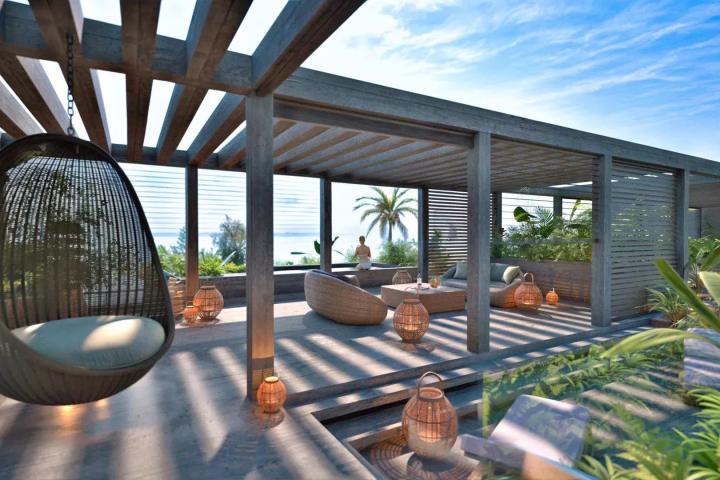 ROCHES NOIRES – l’élégance tropicale dans cette appartement 3 chambres avec rooftop et piscine à vendre