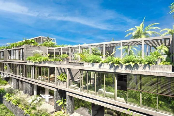 ROCHES NOIRES – l’élégance tropicale dans cette appartement 3 chambres avec rooftop et piscine à vendre