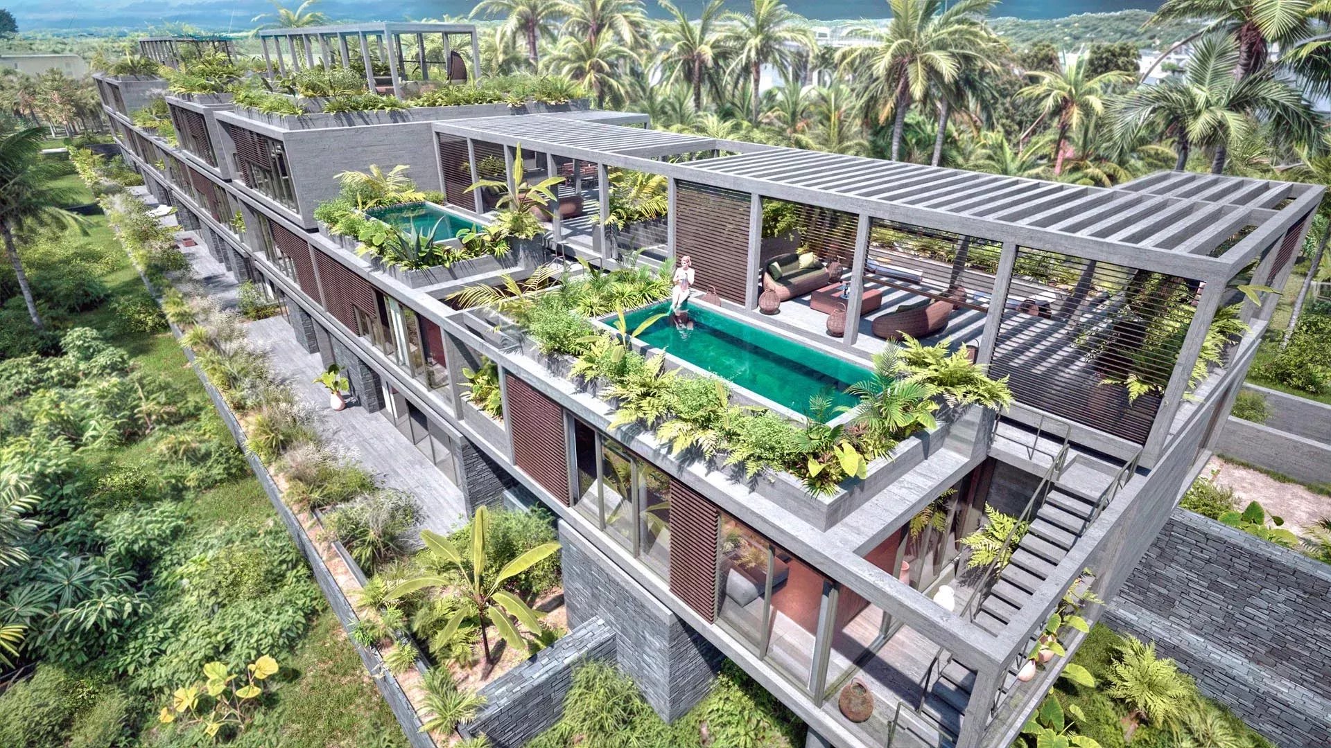 ROCHES NOIRES - superb 3-bedroom garden-level apartment