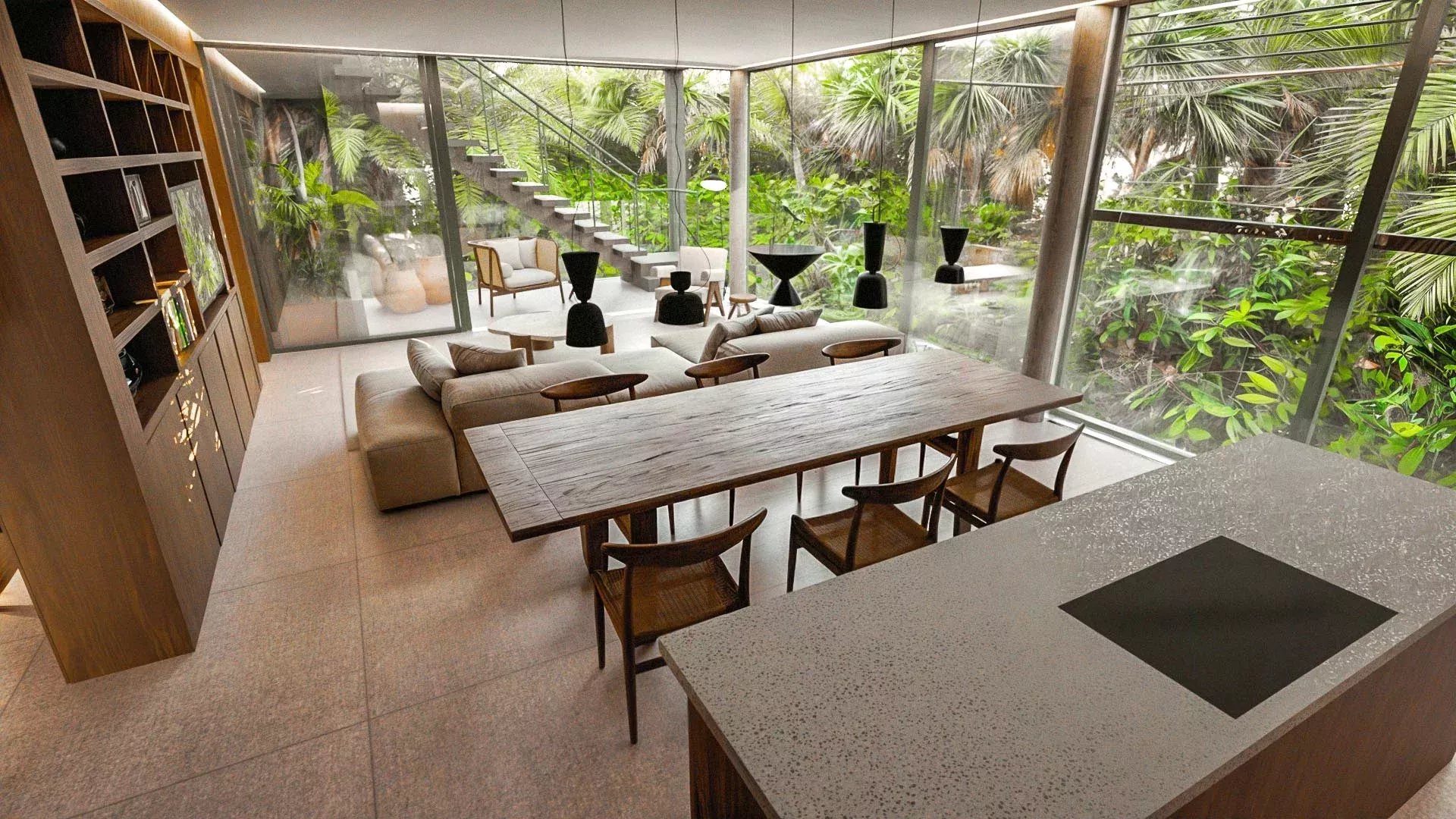 ROCHES NOIRES – l’élégance tropicale dans cette appartement 3 chambres avec rooftop et piscine à vendre