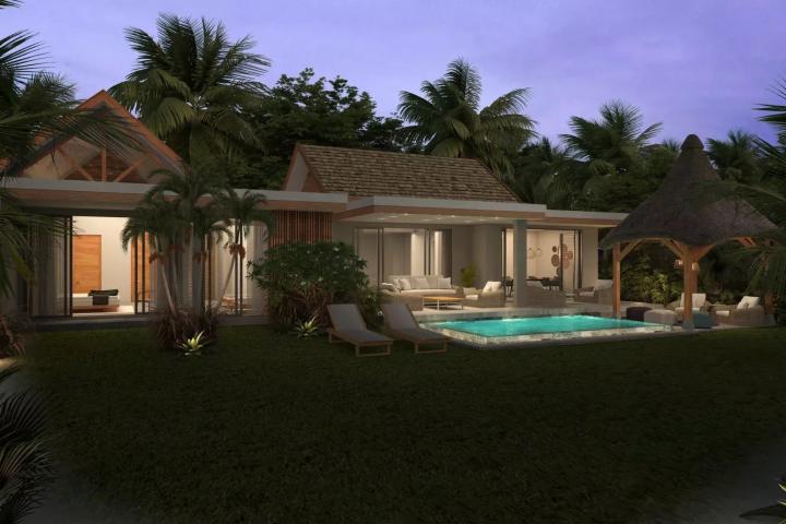 Villa in Pointe d'Esny with 3 bedrooms and private pool on 650 sq m