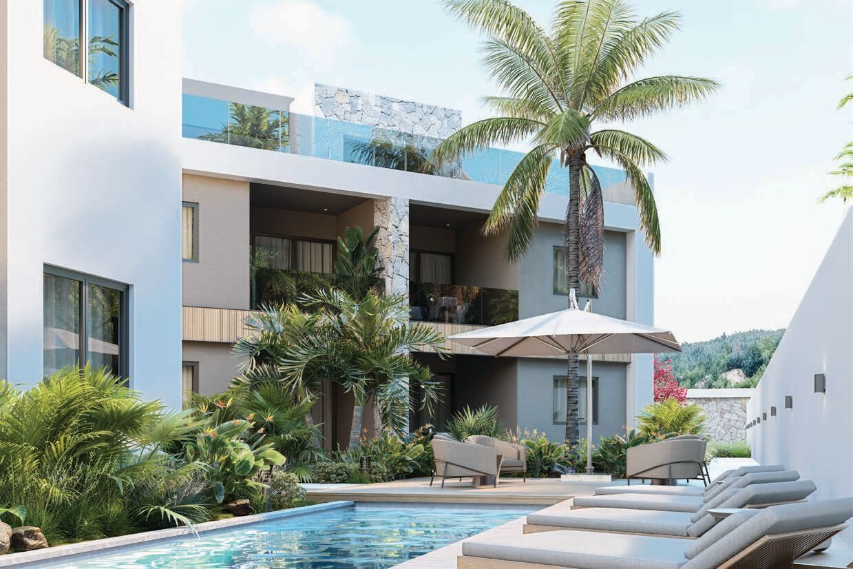 Appartement 1er étage avec vue mer et piscine commune à vendre à Tamarin