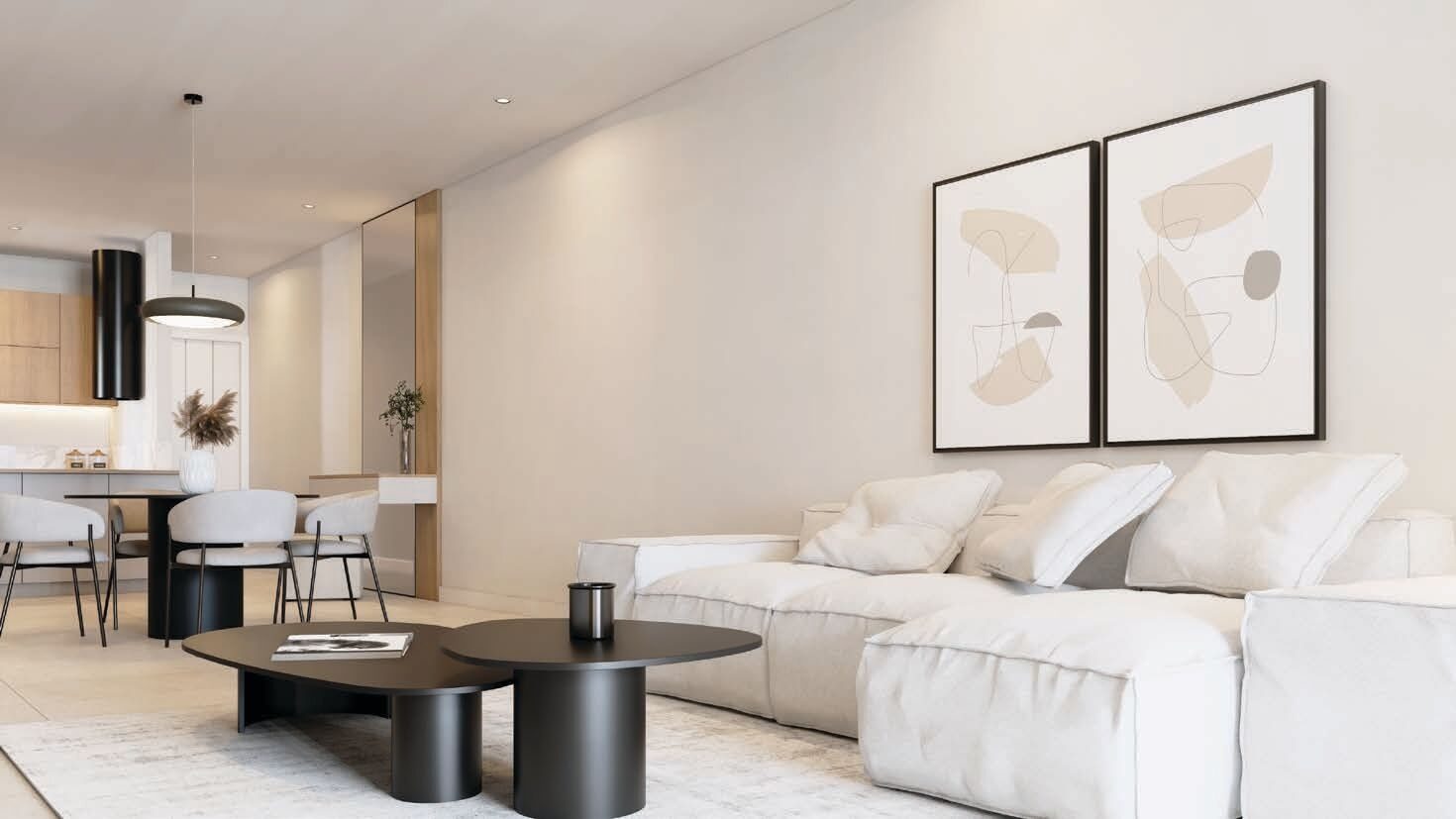 Appartement 1er étage avec vue mer et piscine commune à vendre à Tamarin