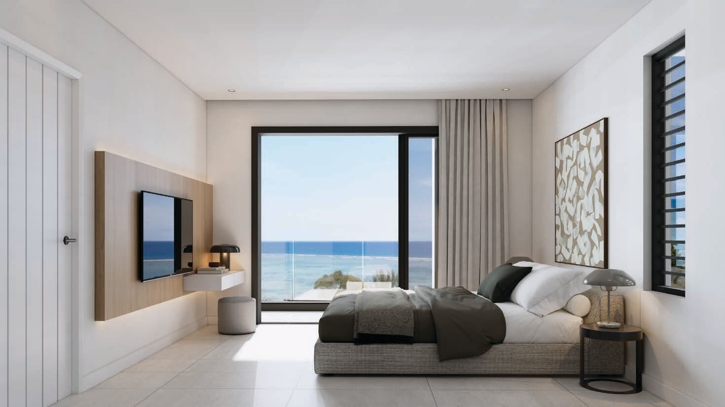 Appartement 1er étage avec vue mer et piscine commune à vendre à Tamarin