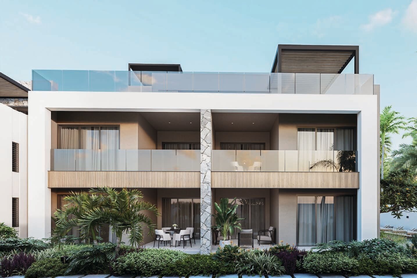 Appartement 1er étage avec vue mer et piscine commune à vendre à Tamarin