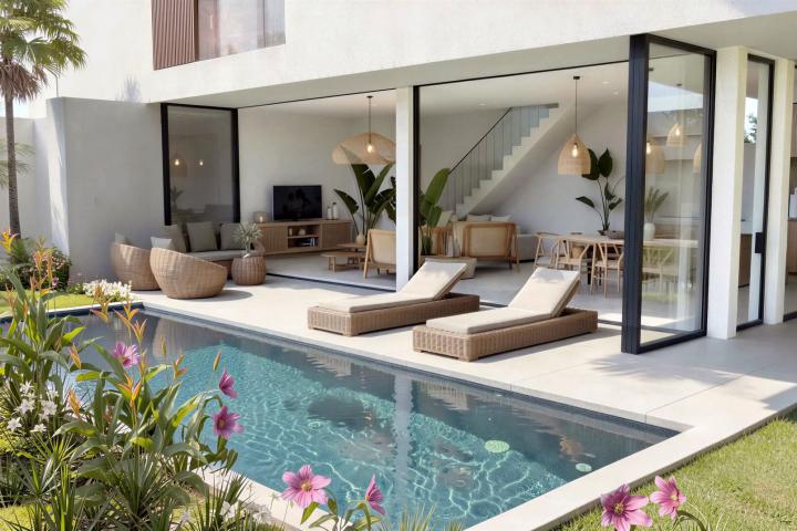 Contemporary villa in Rivière Noire in the heart of nature