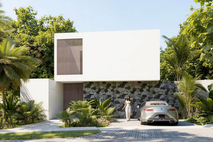 Contemporary villa in Rivière Noire in the heart of nature