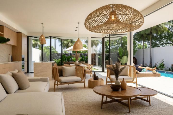 Contemporary villa in Rivière Noire in the heart of nature
