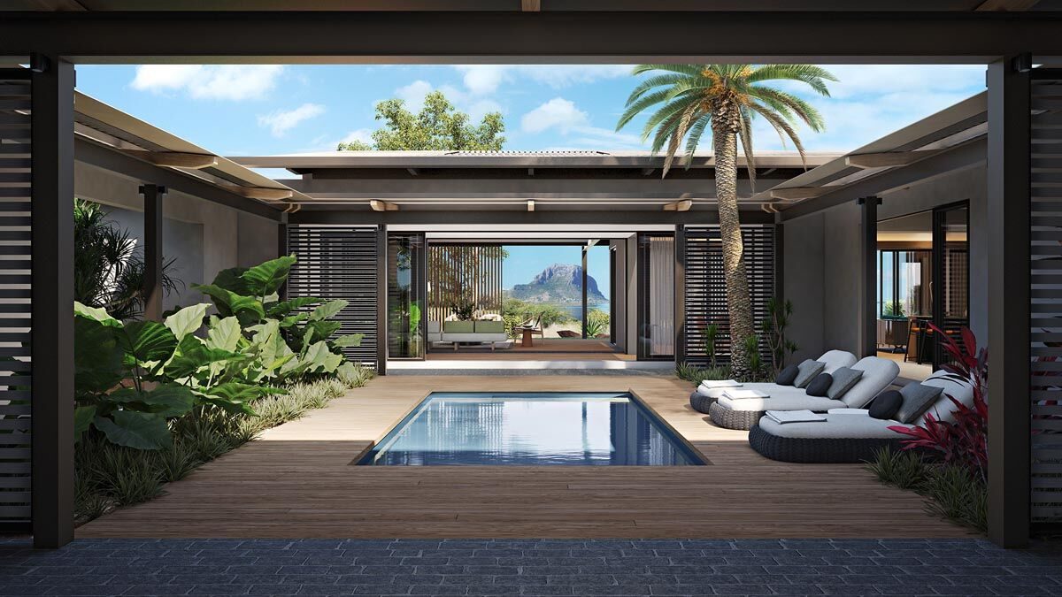 Villa éco-responsable 3 chambres à Tamarin face au golf à vendre