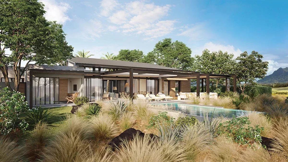 Villa éco-responsable 3 chambres à Tamarin face au golf à vendre