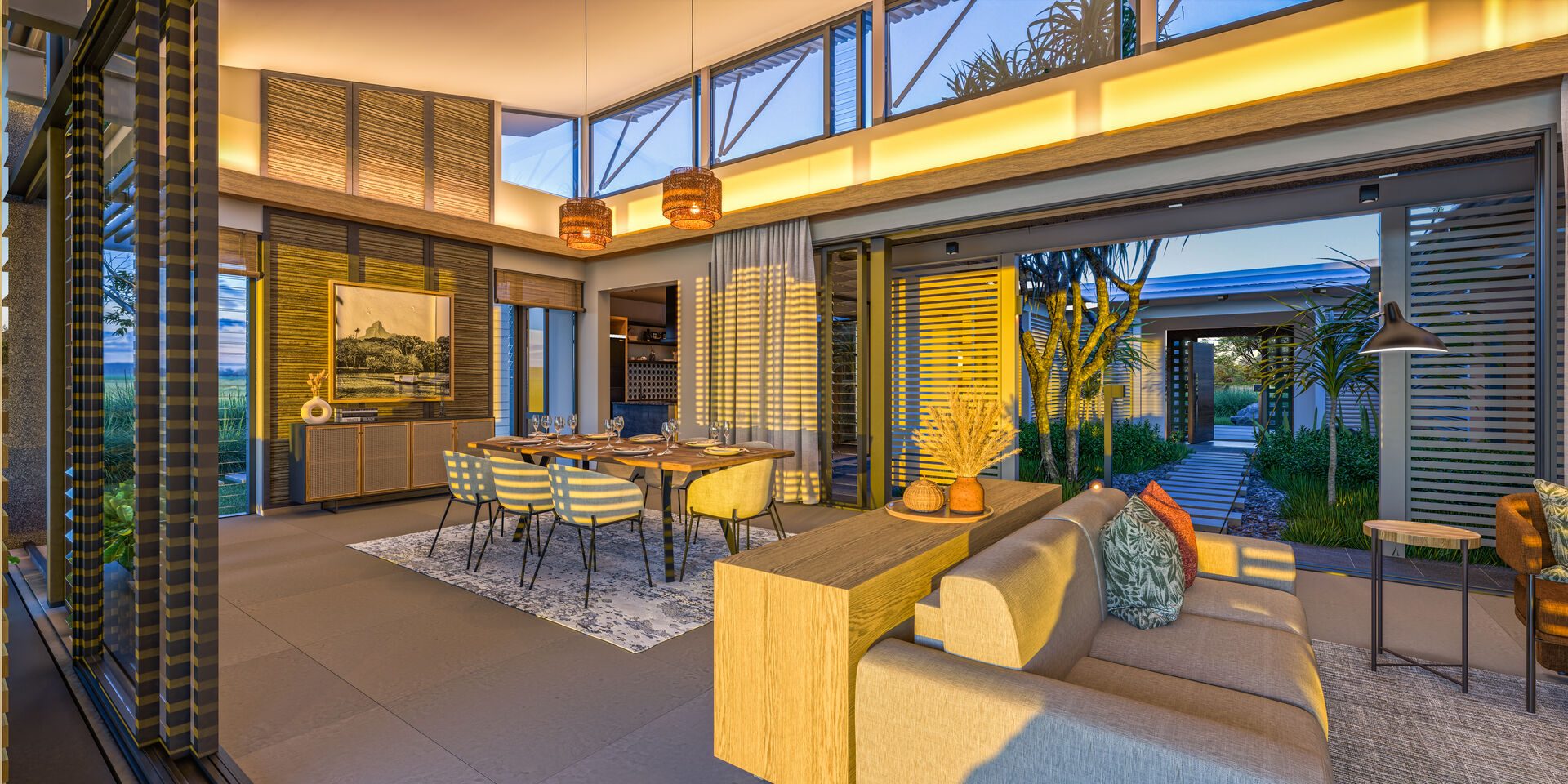 Villa éco-responsable 3 chambres à Tamarin face au golf à vendre