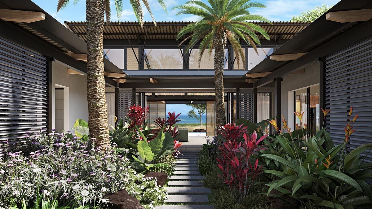 Villa éco-responsable 3 chambres à Tamarin face au golf à vendre