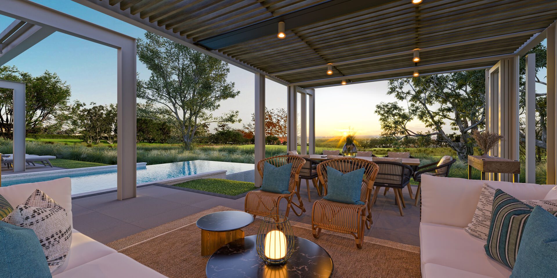 Villa éco-responsable 3 chambres à Tamarin face au golf à vendre