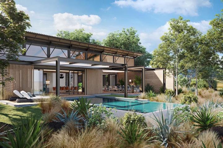 Villa éco-responsable 3 chambres à Tamarin face au golf à vendre