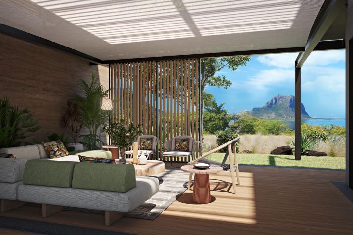 Villa éco-responsable 3 chambres à Tamarin face au golf à vendre