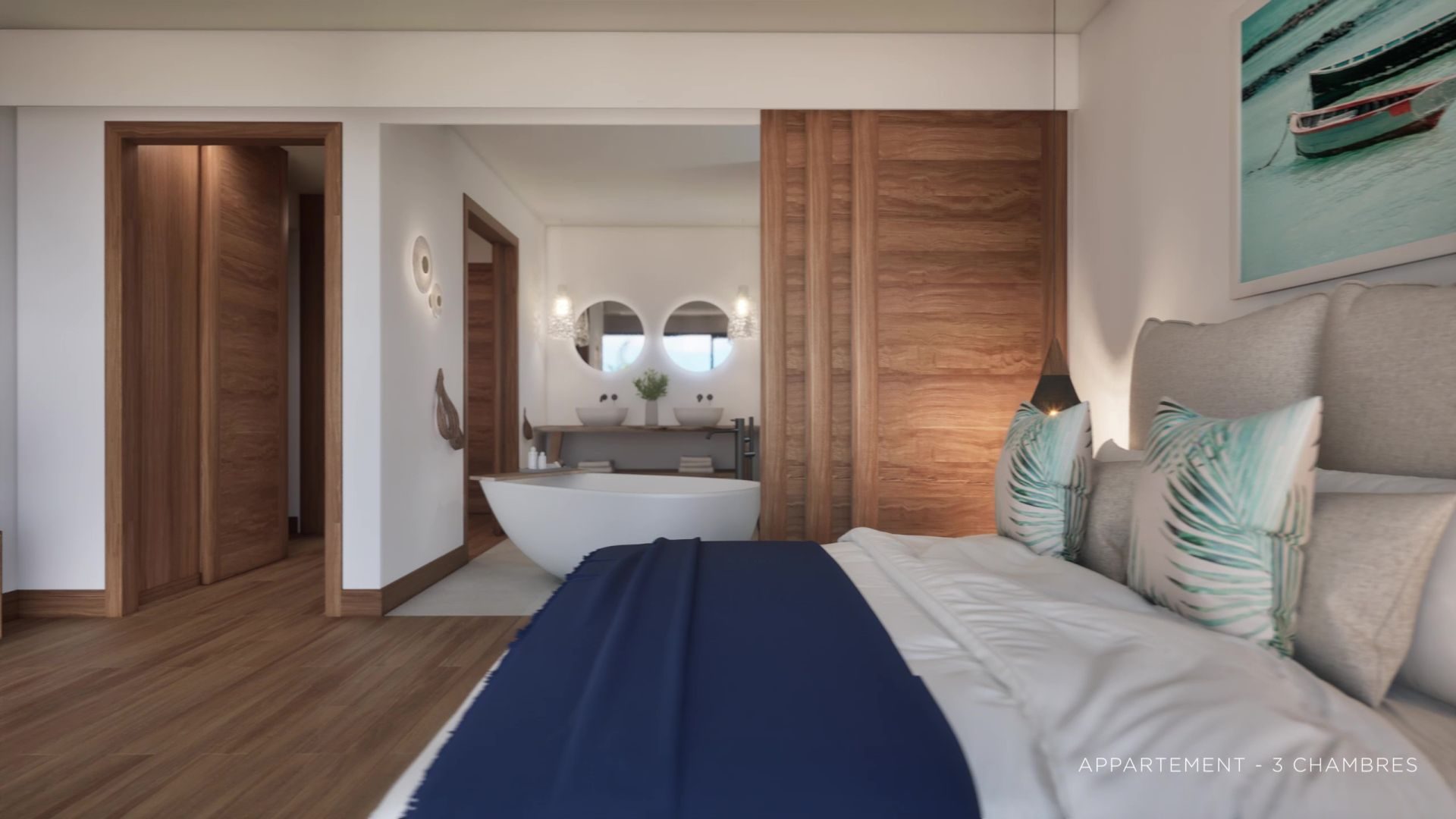 Appartement rez-de-chaussée 3 suites à vendre à Tamarin, vues mer et montagne