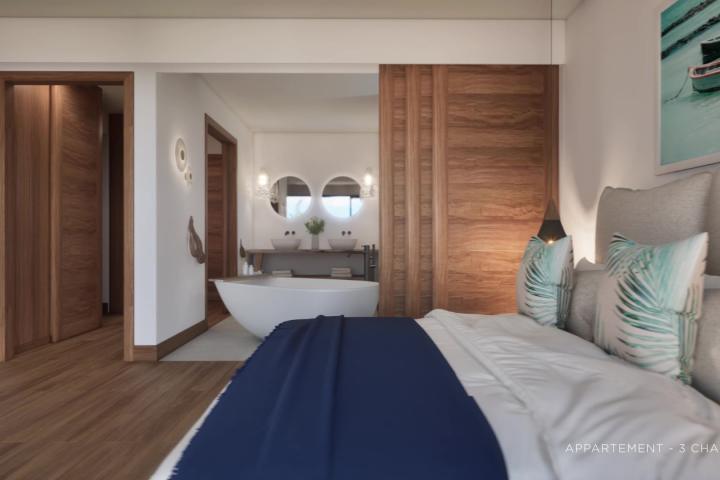 Appartement rez-de-chaussée 3 suites à vendre à Tamarin, vues mer et montagne