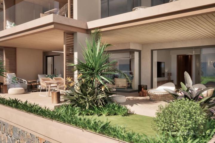 Appartement rez-de-chaussée 3 suites à vendre à Tamarin, vues mer et montagne