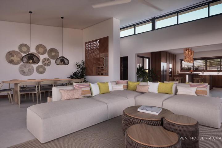 Penthouse 4 suites à vendre à Tamarin avec piscine et vue sur le lagon